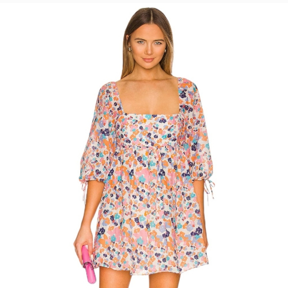 AMANDA UPRICHARD‎ Multicolor Darling Floral Mini Dress, Madagascar, Small